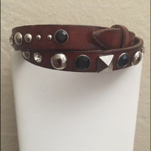 Leather wrap bracelet